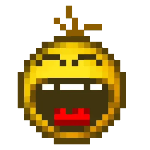 Figurinha de Pixel Emojis🟡 para WhatsApp (7 de 18)