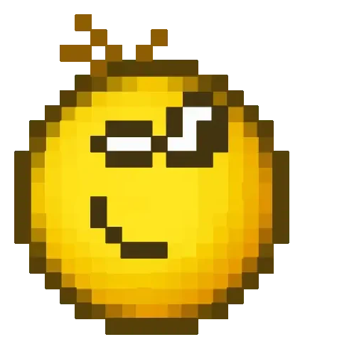 Figurinha de Pixel Emojis🟡 para WhatsApp (8 de 18)