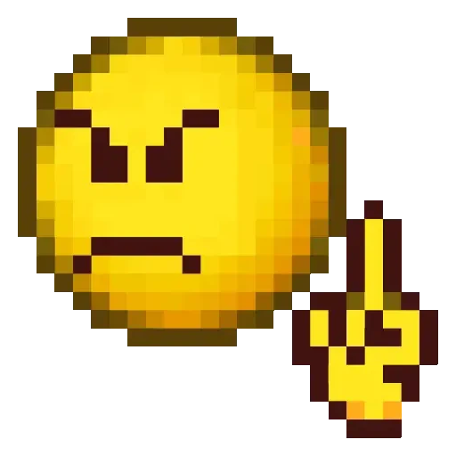 Figurinha de Pixel Emojis🟡 para WhatsApp (11 de 18)