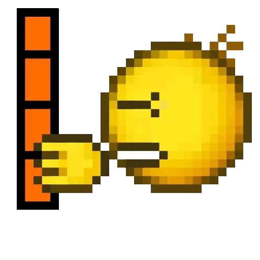 Figurinha de Pixel Emojis🟡 para WhatsApp (14 de 18)
