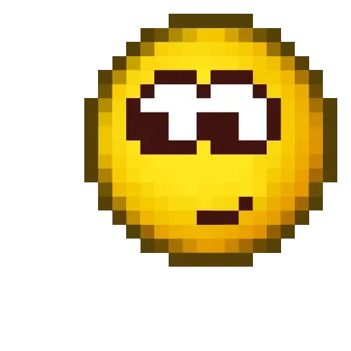 Figurinha de Pixel Emojis🟡 para WhatsApp (17 de 18)