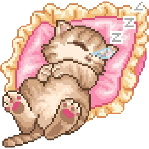 Figurinha de pixel pink para WhatsApp (1 de 10)