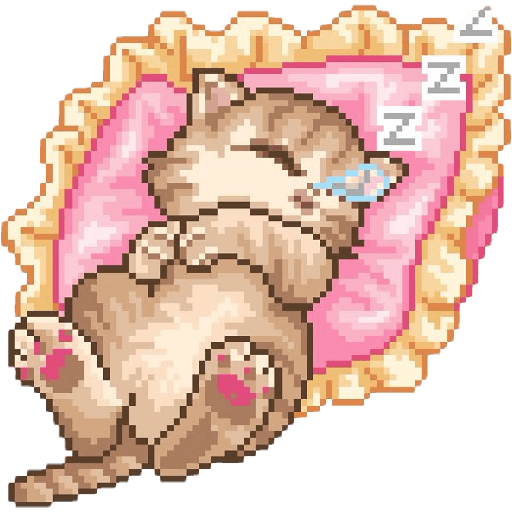 Figurinhas de pixel pink para WhatsApp