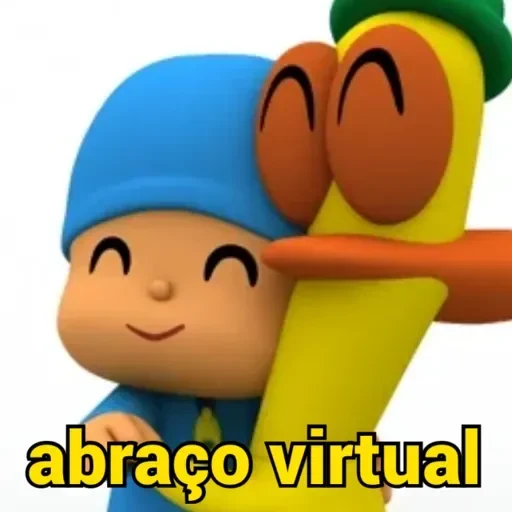 Figurinha de pocoyo responde para WhatsApp (8 de 15)