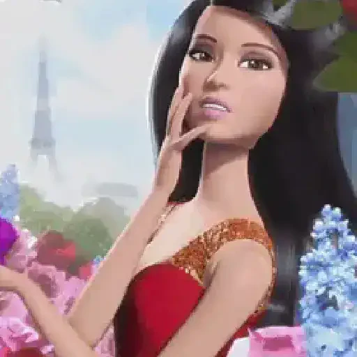 Figurinha de Reações Barbie para WhatsApp (1 de 12)