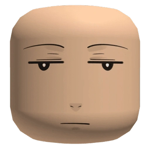 Figurinha de roblox emote face 🗿 (4 de 15)