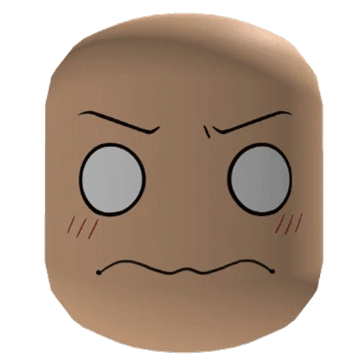 Figurinha de roblox emote face 🗿 (5 de 15)