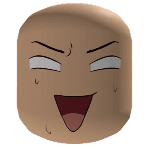 Figurinha de roblox emote face 🗿 (8 de 15)