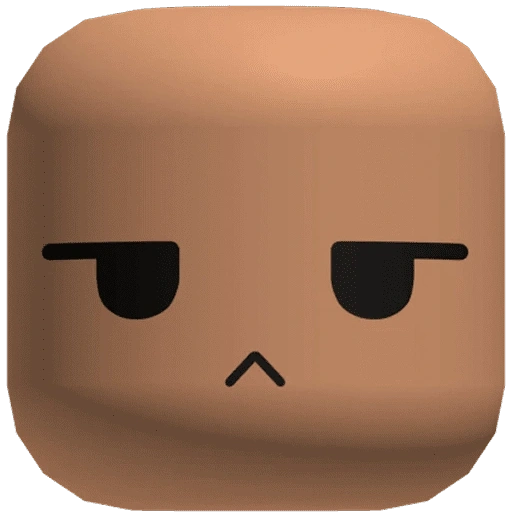 Figurinha de roblox emote face 🗿 (11 de 15)