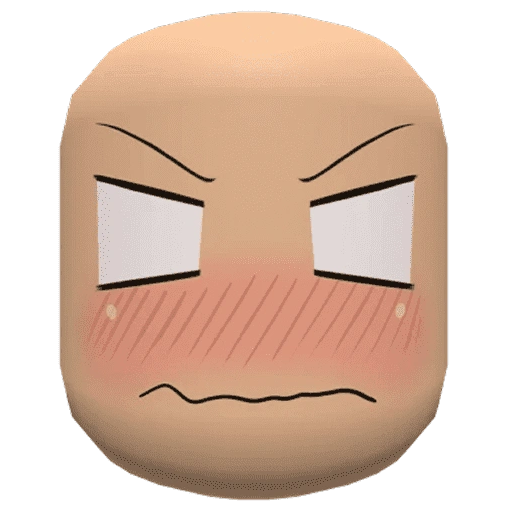 Figurinha de roblox emote face 🗿 (15 de 15)