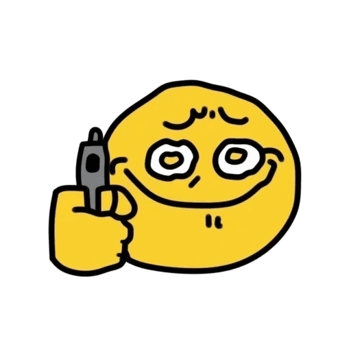 Figurinha de silly face emoji para WhatsApp (9 de 12)