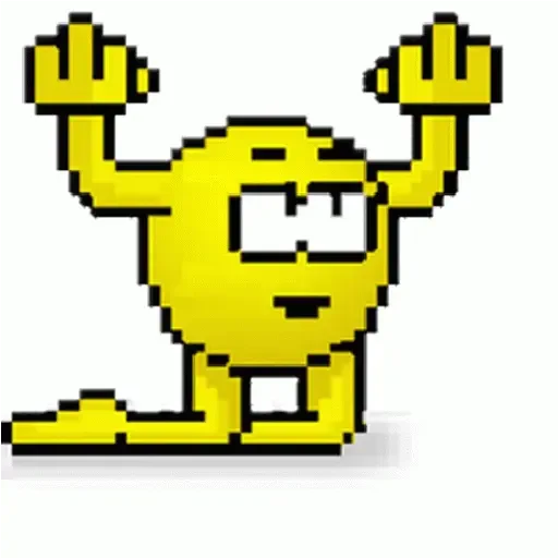 Figurinha de silly yellow emoji gif pixel (11 de 22)