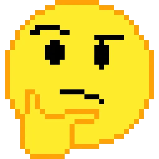 Figurinha de silly yellow emoji gif pixel (22 de 22)