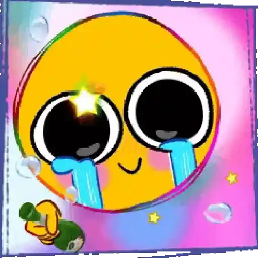 Figurinha de Silly Yellow Face Emoji ★ ˎˊ˗ para WhatsApp (4 de 15)