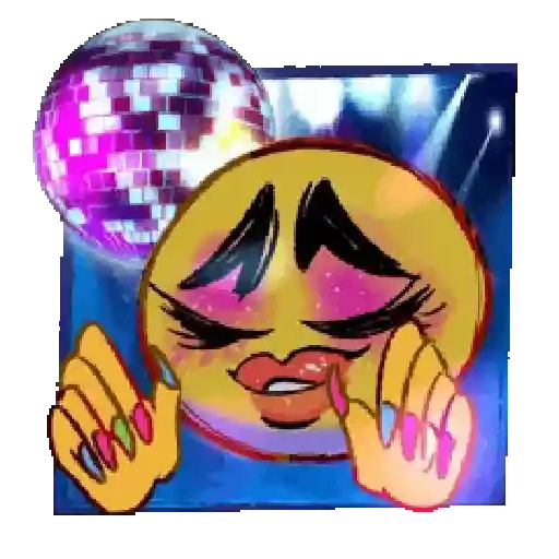 Figurinha de Silly Yellow Face Emoji ★ ˎˊ˗ para WhatsApp (9 de 15)