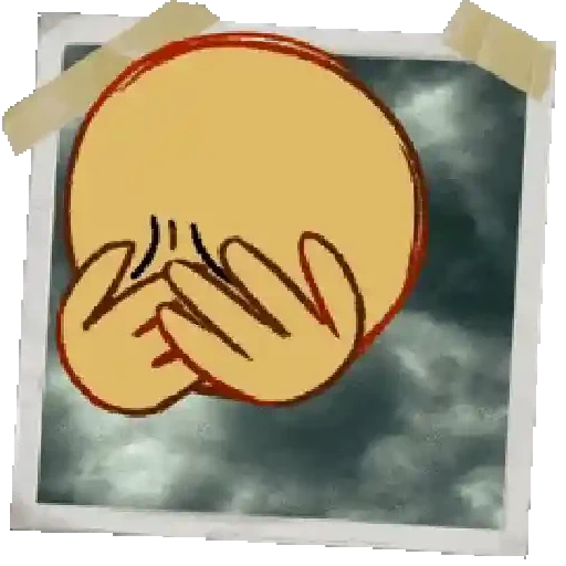 Figurinha de Silly Yellow Face Emoji ★ ˎˊ˗ para WhatsApp (13 de 15)