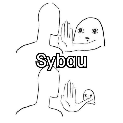 Figurinha de SYBAU 💔 para WhatsApp (8 de 24)