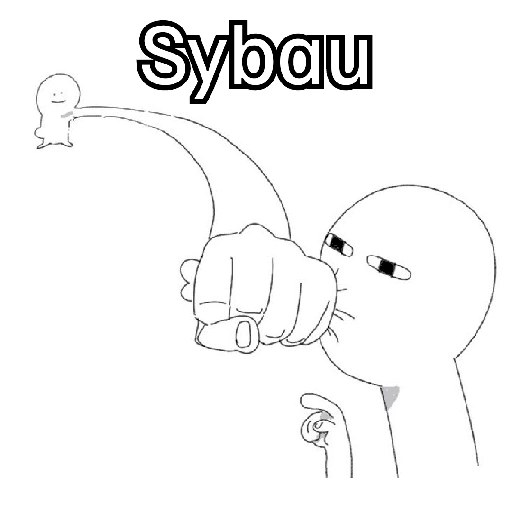 Figurinha de SYBAU 💔 para WhatsApp (9 de 24)