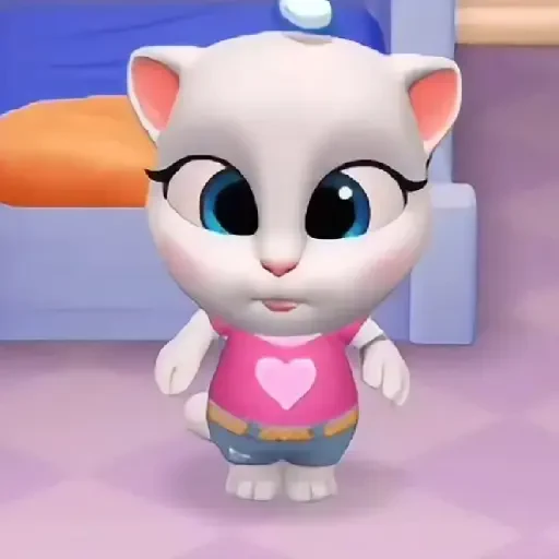 Figurinha de Talking Angela para WhatsApp (2 de 2)