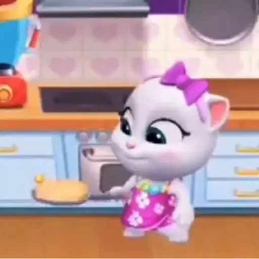 Figurinhas de Talking Angela para WhatsApp