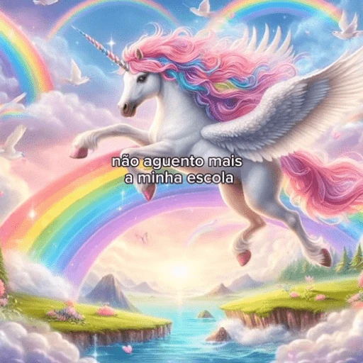 Figurinha de Unicórnio symphony 🦄🌈🐬 (3 de 12)