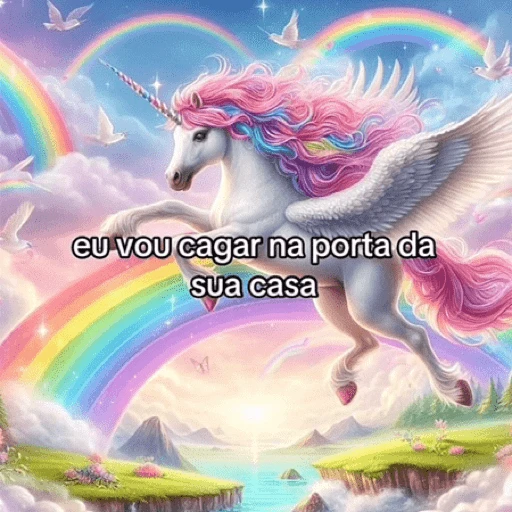 Figurinha de Unicórnio symphony 🦄🌈🐬 (5 de 12)