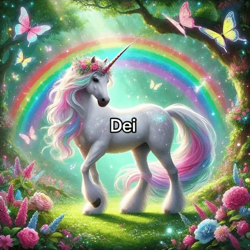 Figurinha de Unicórnio symphony 🦄🌈🐬 (8 de 12)