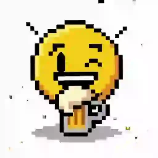 Figurinha de Yellow Animated Pixel Emoji para WhatsApp (4 de 13)