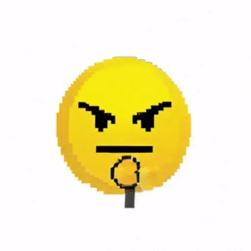 Figurinha de Yellow Animated Pixel Emoji para WhatsApp (9 de 13)