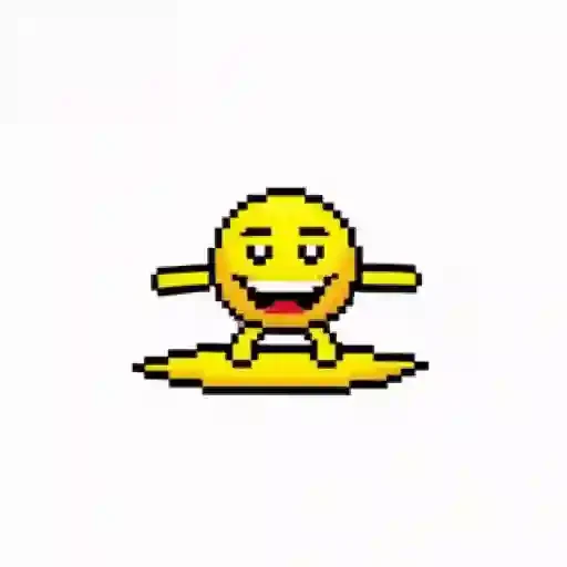 Figurinha de Yellow Animated Pixel Emoji para WhatsApp (11 de 13)