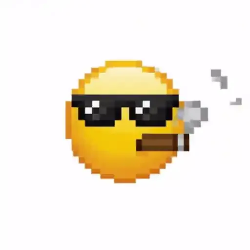 Figurinha de Yellow Animated Pixel Emoji para WhatsApp (12 de 13)