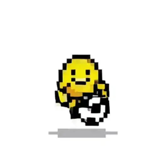 Figurinha de Yellow Animated Pixel Emoji para WhatsApp (13 de 13)